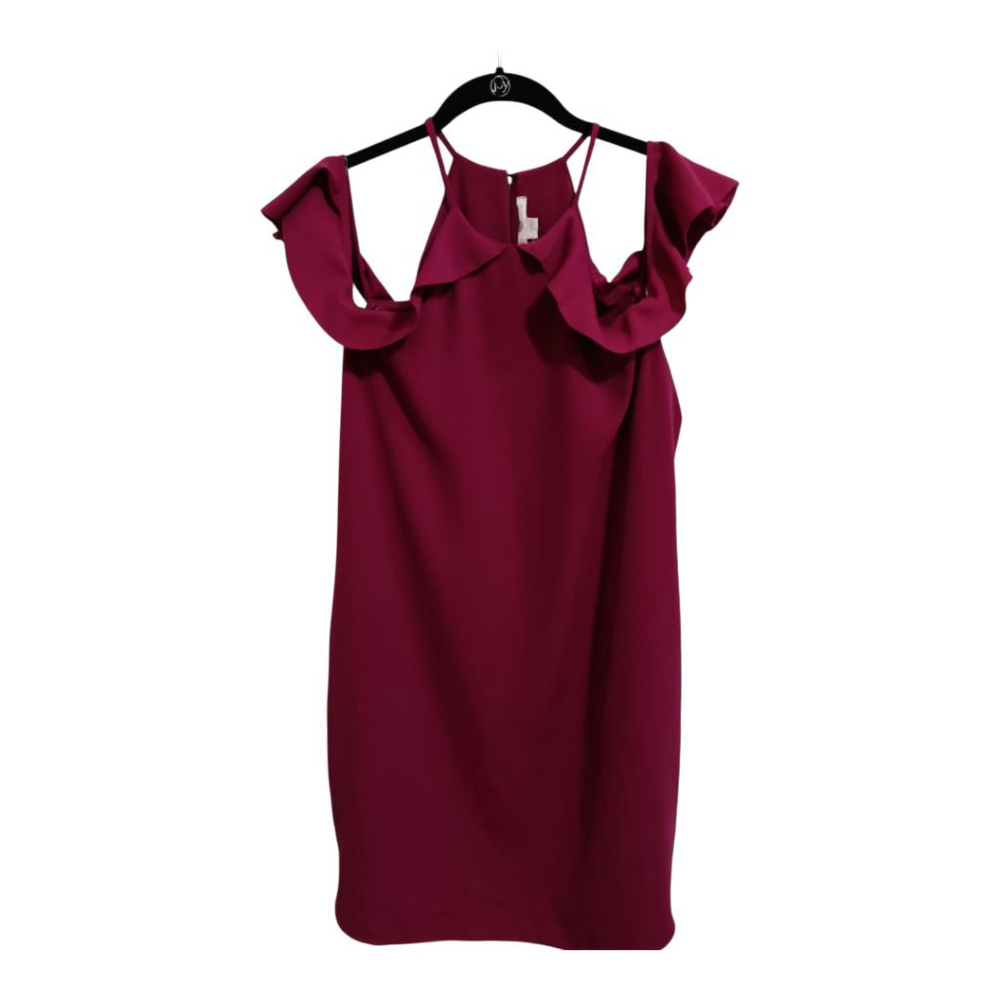Cooper & Ella Raspberry Saga Off Shoulder Ruffle Dress - Picture 5 of 9